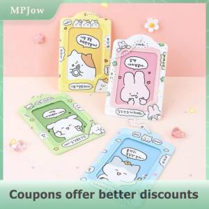 【MPJow】 Fashion Korea 3 Inch Photocard Holder Kpop Card Keychain Pendant Idol Card Holder Bus Bank ID Card Cover Student Supplies