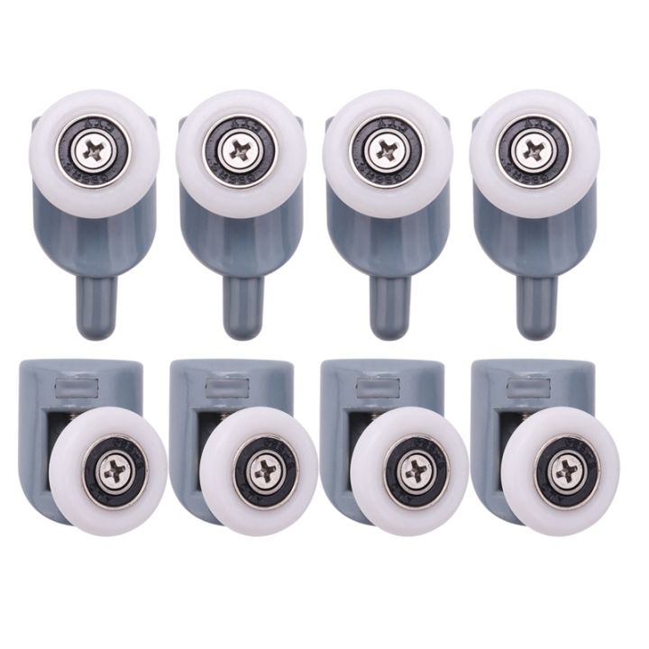 Pack Of 8 Shower Door Rollers/Wheels - 25mm Diameter, 6mm Thick, Replacement Pulleys/Guides