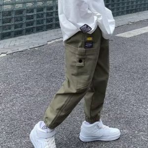 Kids Boy Cargo Pants for Boys Multi-Pocket Korean Style Casual Jogger Pants for Kids  Aged 3-14 Years
