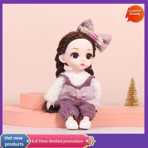 Graceful 16cm Mini Movable Joint Dolls DIY Toy Doll With Clothes Dress Up For Girl Toy