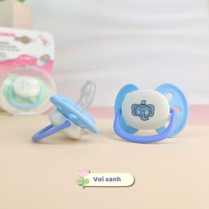 Ti Giả Cho Bé JUBON Mềm Mại Bé Ngậm Êm Chất Liệu Silicon Cao Cấp An Toàn Dễ Tiệt Trùng với Thiết Kế Hình Thú và Màu Sắc Tươi Sáng