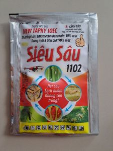 newtapky 10ec: diệt trừ sâu cuốn lá lúa nhện gié và muỗi hành