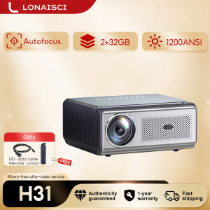 LONAISCI H31 Fully Automatic Projector 4K Ultra HD Android 2+32G For Phone And Laptop Bluetooth WIFI HDMI Home Theater