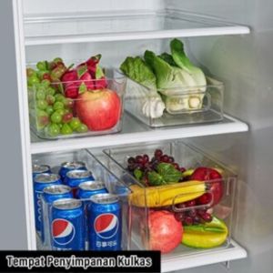 KOTAK KONTAINER Makanan Kulkas Rak Penyimpanan Makanan Kulkas Food Storage Box Kotak Bening Toples Refrigerator Food Grade Berkualitas Termurah