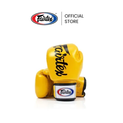 Fairtex นวมชกมวย BGV19 Deluxe Tight-Fit นวยมวยหนังไมโครไฟเบอร์ โฟมหนาพิเศษ กระชับ นวยต่อยมวยสำหรับซ้อม
