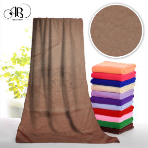 Handuk Mandi Microfiber Motif Polos Embos Ukuran 70cm x 140cm-handuk dewasa