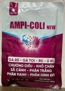 AMPI-COLI NEW - 100g - SẢN PHẨM HỖ TRỢ CẢI THIỆN CÁC VẤN ĐỀ RÙ TOI SÃ CÁNH KHÔ CHÂN CHƯỚNG DIỀU CHO GIA SÚC GIA CẦM