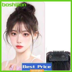 bashijian Wig Headband Air Bangs Natural Invisible Straight Bangs Seamless Natural Forehead Bangs Hairstyle Tools