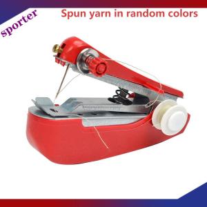 Sporter 1 Set Mini Sewing Machine Fast Stitch Labor-saving Fabric Clothes Sewing Tools Handheld Portable Mini Manual Sewing Machine