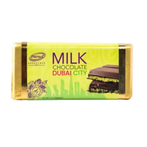 Bind Dubai City Milk Chocolate Bar - Authentic Dubai Chocolate Experience 200g