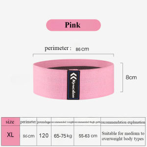 【WJ】Hip lifting elastic circle Fitness yoga squat exercise bandage Latex anti slip elastic band