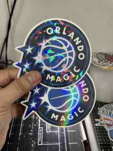 ORLANDO MAGIC LOGO PREMIUM  STICKER LOGO BUY 1 TAKE 1  STICKER (waterproof scratch proof)