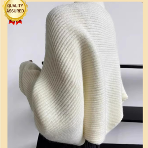 Womens cashmere autumn/winter loose longsleeved knitted shawl