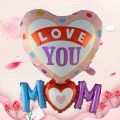 1pc Mother's Day Balloon Mom I Love You Birthday Theme Decoration Balloon Holiday Party Needs. 