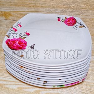 TURUN HARGA PERALATAN MAKAN PIRING MANGKUK MELAMIN MOTIF TEBAL DAN TAHAN PANAS
