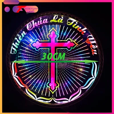 Đèn Hào quang thiên chúa nhiều kích thước đèn hào quang Mẹ Maria đèn bàn thờ Thiên Chúa đèn bàn thờ đạo Công Giáo