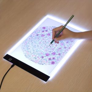 Kiddozone A4 dẫn vẽ sao chép Pad - 3 cấp Dimmable ban cho trẻ em để mở ra sự sáng tạo của họ và vui chơi!