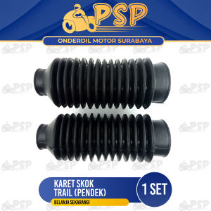 Karet Skok KLX Trail Pendek (Harga Per Set Isi 2) - Rubber Boot Cover Pelindung Pengaman Sok Shock