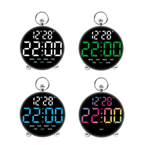 Large Screen LED Clock LED Alarm Clock With Builts In Double Alarm Perfect For Students And Family Decors Desk Clock
