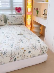 Dansunreve ga hoa vừa vặn thiết lập 3in1 100% cotton bedsheet siêu đơn 2in1 nhà máy Bộ ga giường nữ hoàng King size