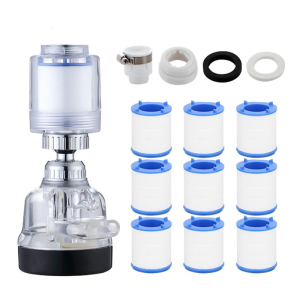 Three Layer Purifications Faucet Sprays Head 9 Cores Universal Tap Adapter Included Faucet Aerator set for Home