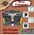 Box Motor Panier Box Pannier Box Almunium 45 Liter Alumunium Top Box Ori Import Bukan Badak Hitam Maggua Guardian. 