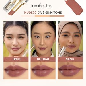 Lumecolors Velvet Creme Lipstick 4g Lipstik Matte Lume Nude Tahan Lama