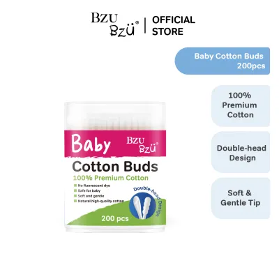 BZU BZU Baby Cotton Buds 200pcs | Gentle Baby Cotton Swabs