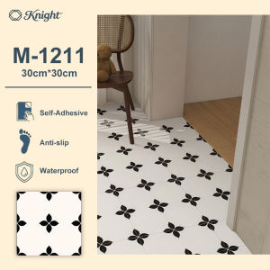 Peel and Stick Floor Tiles 30×30cm Self Adhesive Vinyl Floor Tiles Waterproof Anti-Slip Floor Stickers for Bathroom Kitchen Bedroom Home Renovation