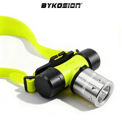 BYKOSION Diving Flashlight 2000LM 20W XHP50 LED Scuba Diving Light Rechargeable Waterproof Camping Torch Outdoor Picnic & Climbing Flashlight