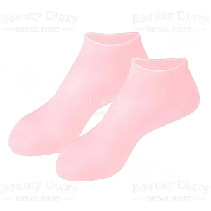 1Pair Silicone Moisturizing Gel Heel Socks Cracked Foot Skin Care Protector Socks For Women