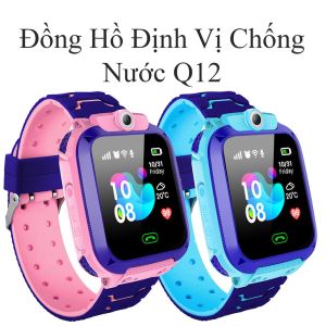 Đồng Hồ Thông Minh Lắp Sim Trẻ Em Q12 Lắp Sim Nghe Gọi 2 ChiềuNhắn Tin Định Vị LBS Chống Nước IP67 cuộc goi SOS khẩn cấp Sạc Từ