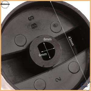 Follow Get More【Metonna】 2PCS 8mm General Plastic Handle Gas Stove Replacement Control Switch Knob Range Oven Knob For Benchtop