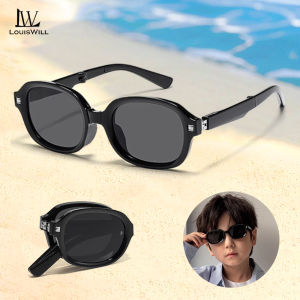 LouisWill Children Sunglasses  Foldable Sunglasses Children Fashion Sunglasses UV Resistant Foldable Summer Sunglasses Ultra Light Polarized Sunglasses Outdoor Traveling Walking Shopping Driving