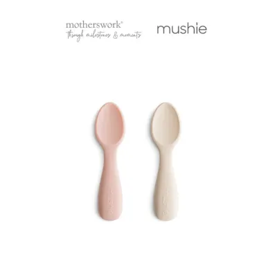 Mushie Silicone Toddler Starter Spoons 2-Pack