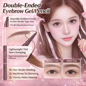 Eyebrow Tinting Cream Long Lasting Waterproof Dual-Ended Eyebrow Pencil Tattoo Tint Tear Eyebrow Non-Fading Wild Eyebrow