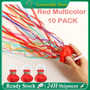 10pcs Colorful Hand Throw Streamer/Wedding Ribbon/ Birthday Party Surprise Props/Celebration Props