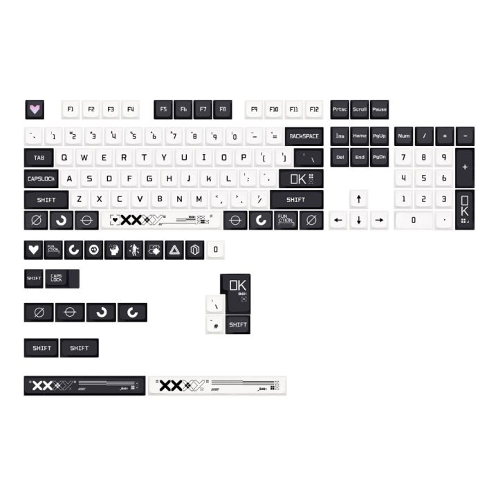 Thick pbt Keycaps 128 Keys XDA CSgo Profile Keycap Set For Mechanical ...