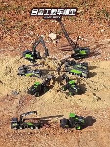 Oldlaiben Alloy Inertia Excavator Toy Construction Vehicle Model Friction Powered Digger Boy Gift Kereta Mainan