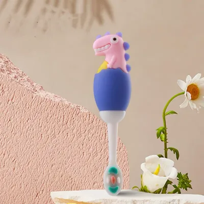 Hntob 1-5Y Toothbrush Baby Eco-Friendly Little Dinosaur Teeth Care Ten Thousand Hairs Premium