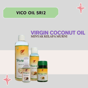 Vico Oil SR12 ( Virgin Coconut Oil ) - BPOM - Minyak Kelapa Untuk Bayi Dan Ibu Hamil - Minyak Kelapa Vico Sr12 ( Dapat Diminum )