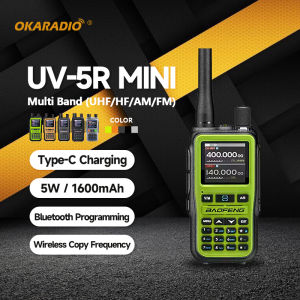 Baofeng UV-5R Mini Walkie TalkieBluetooth Programming Dual PTT UHF/VHF/AM/FM Handset Two-Way Radio
