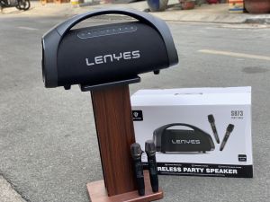 Loa Nghe Nhạc LENYES S873 Công Suất 400W Chống Nước IPX6 Bluetooth 5.3  Âm Thanh Mạnh Mẽ  Bluetooth  Kết nối dễ dàng  Nghe Nhạc Cực Hay Kèm 2 Micro Sạc