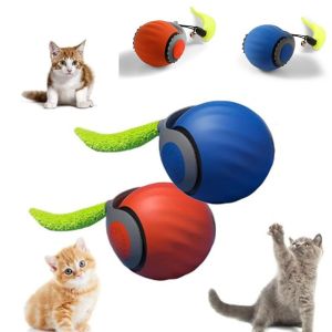 YAZHE Smart Cat Interactive Ball Automatic Moving Gravity Sensor Jumping Rolling Ball Pet Supplies Bite Resistant Pet Eletronic Smart Ball Puppy Cat Toys