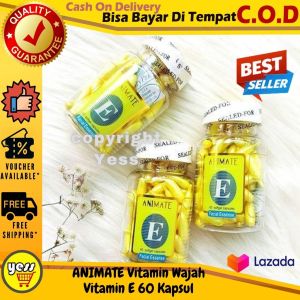 ANIMATE Vitamin E 60 Kapsul Serum Animate Facial Essense Animate USA COD - YESS
