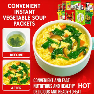Seaweed Soup Instant Soup Bun Meal Replacement Freeze-dried Porridge Egg drop Soup