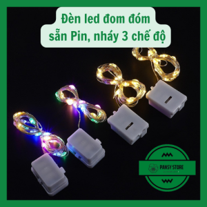 Đèn Led Trang Trí Đom Đóm có sẵn Pin ba chế độ nháy