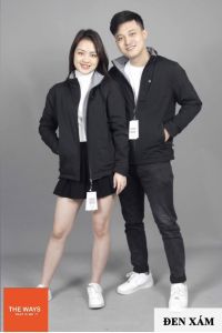 Áo khóa 2 mặt Gió nỉ Túi hộp