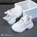 SENMA White Shoes For Kids Girls Korean Shoes Fashion Rubber Shoes Baby Shoes 1 To 5 Years Old. 