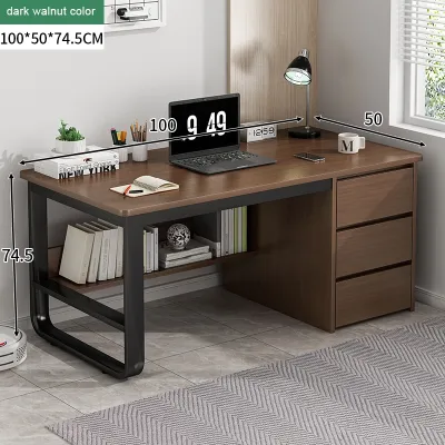 Modern Office Desk With Multi-Drawer Storage U-Shape Steel Frame Home Office Furniture